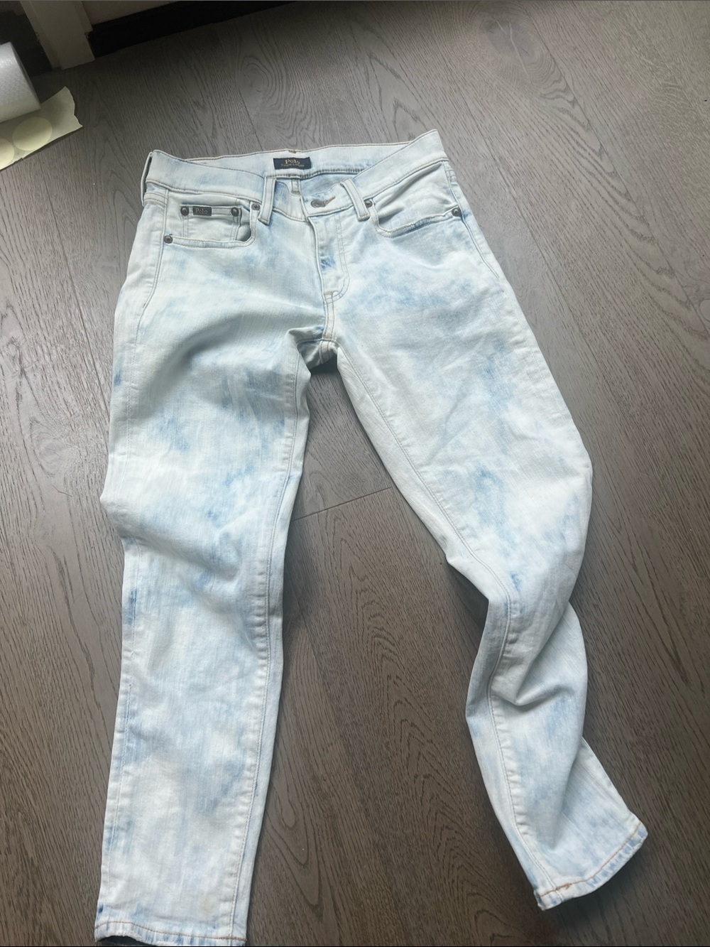 Ralph Lauren Light Wash Blue Tompkins Skinny Jeans 26